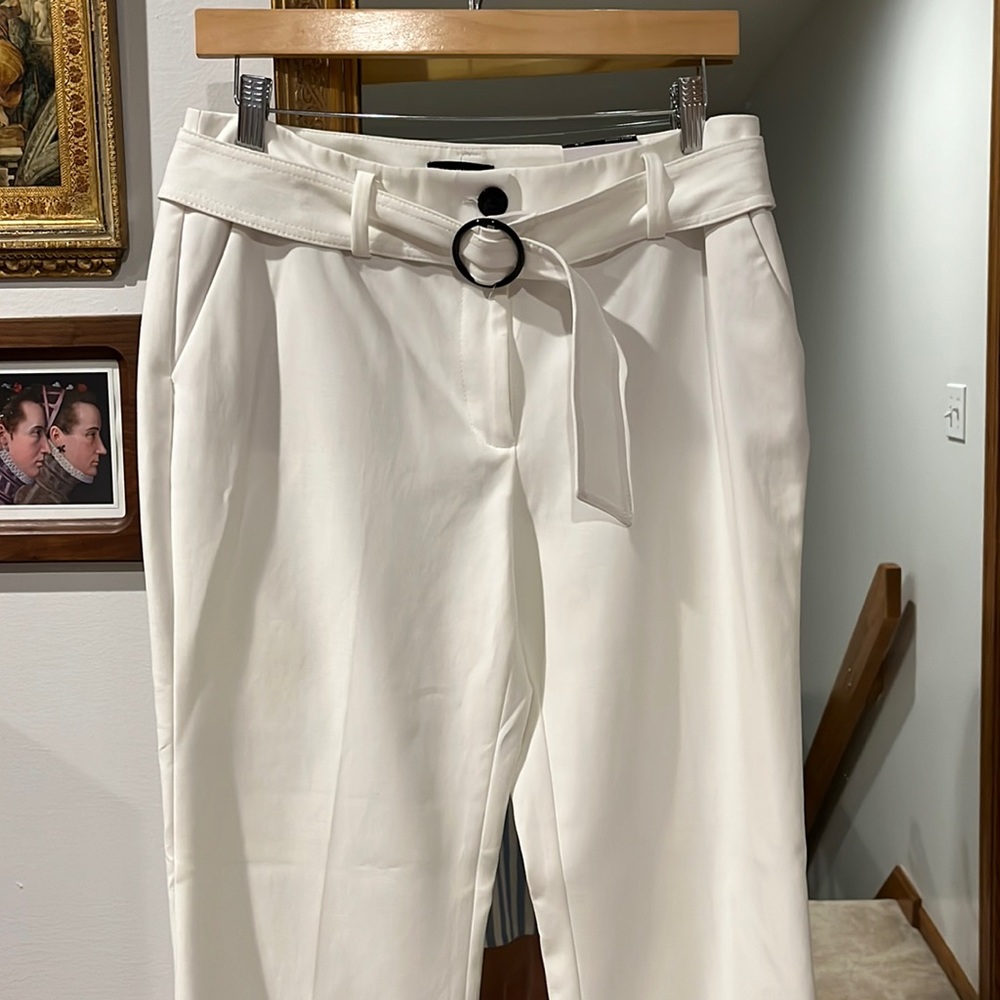 WHITE HOUSE BLACK MARKET ankle trousers, white, size 8, new with tag